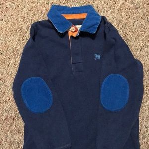 Boys mini boden long sleeve polo